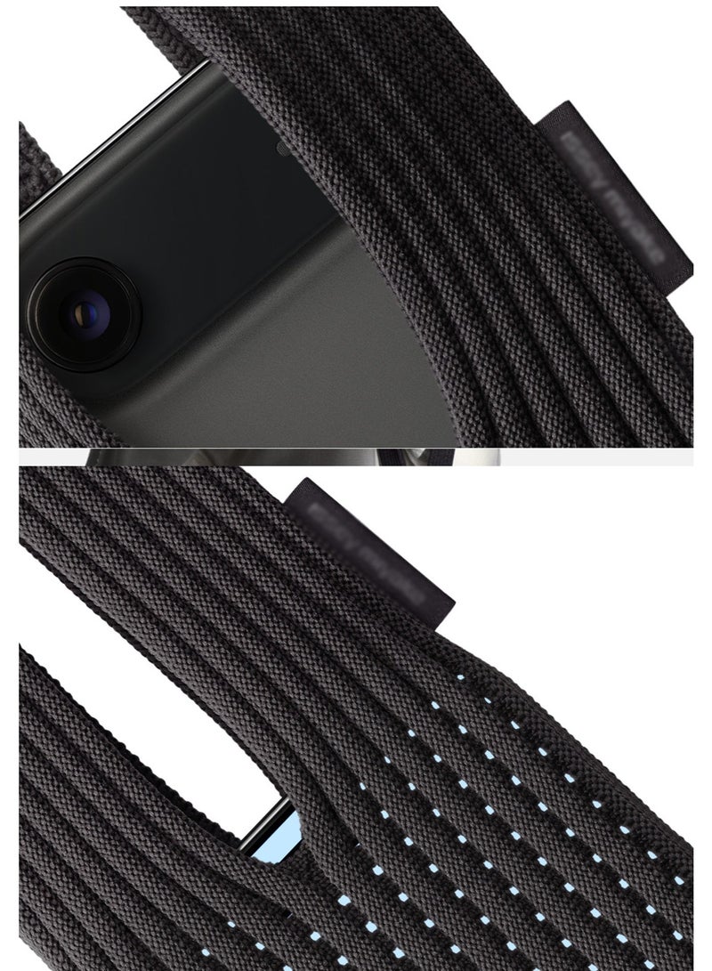 DAEVO Phone Pocket Holder and Mobile Phone Cover with 40 cm Shoulder Strap, 3D Knit Stretch Phone Pouch Crossbody Bag for iPhone and Samsung Galaxy, Soft Elastic Shock Absorbing Mini Phone Accessory - Image 3
